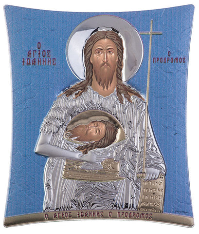 Saint John Greek Orthodox Icon Gift Shop, Blue Ciel 16x20cm 