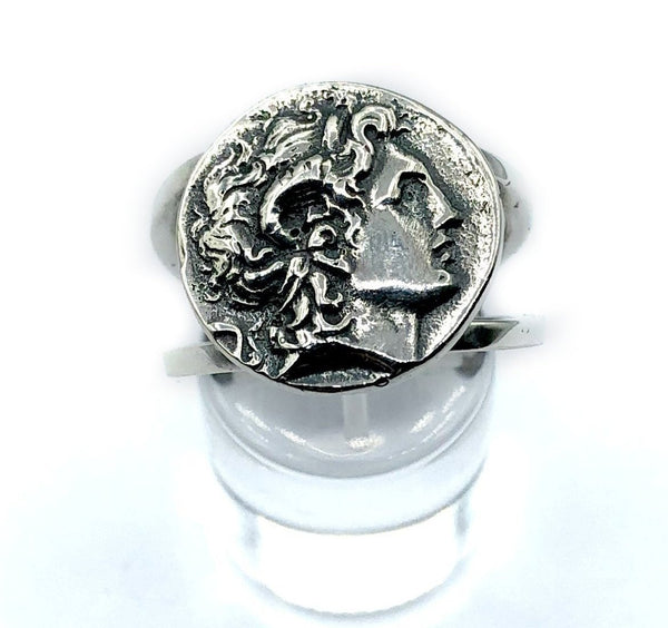 Alexander the great coin ring 