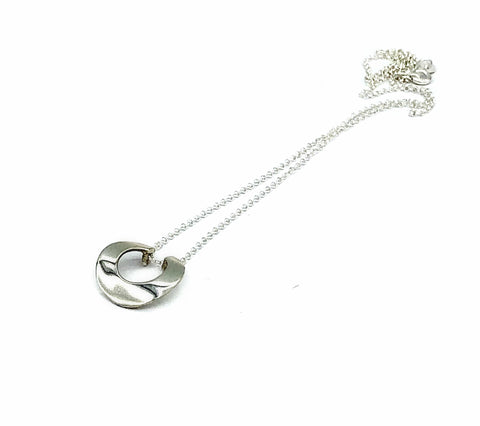 oval pendant, greek pendant, greek jewelry, silver pendant with chain 