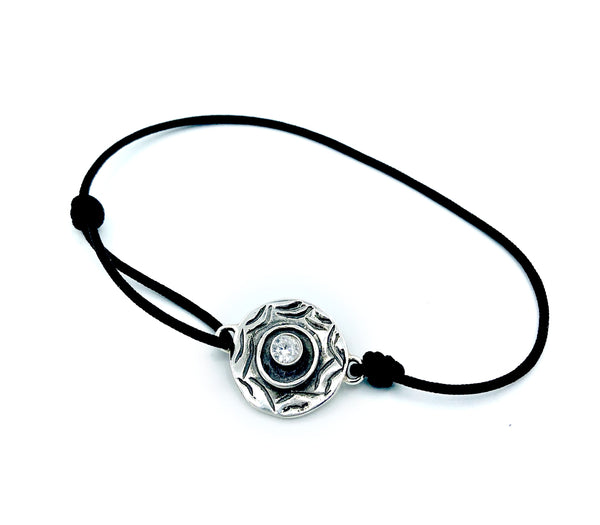 Evil eye bracelet, zircon stone, evil eye circle bracelet 