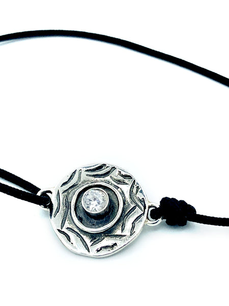 Evil eye bracelet, zircon stone, evil eye circle bracelet 