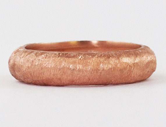 Rose gold stacking ring, Rose gold plated stackable ring - Handmade with Love - Eleni Pantagis