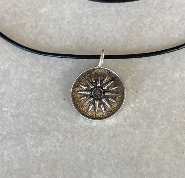 Vergina Sun pendant silver, Macedonian sun pendant, Greek  necklace 