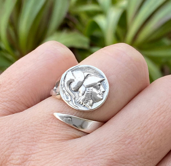 Athina ring, goddess athena ring, athina silver ring 
