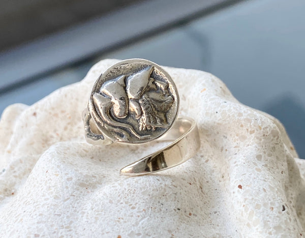 Athina ring, goddess athena ring, athina silver ring 