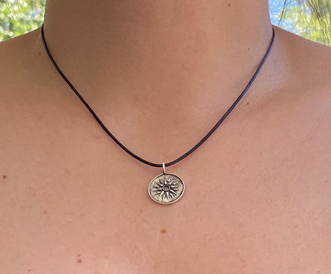 Macedonian Star Vergina  silver necklace, Greek necklace 
