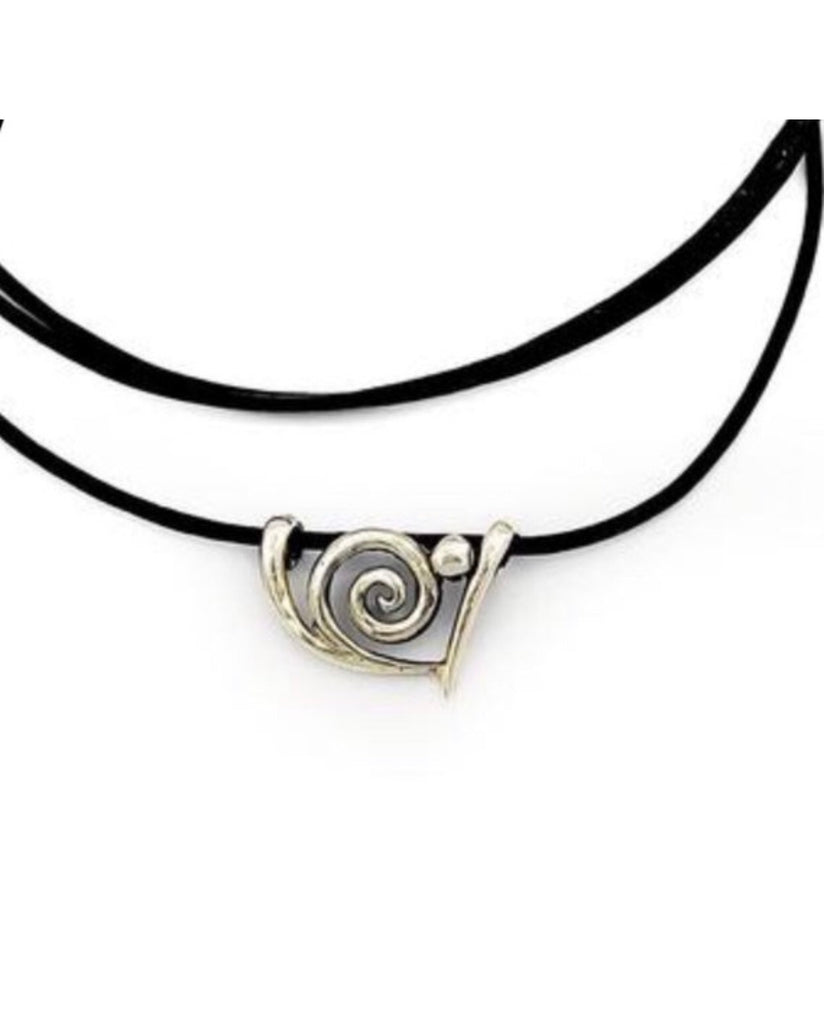 Spiral pendant, spiral  jewelry, sterling silver swirl pendant 