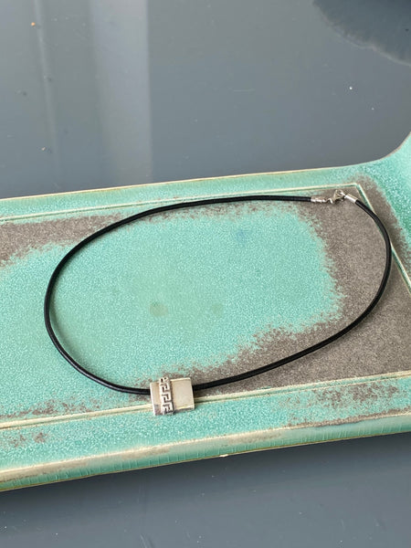 Greek necklace, Greek key necklace silver 