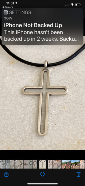 Silver cross necklace, modern silver cross 