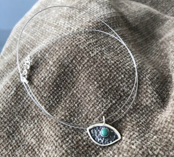 Evil eye necklace with turquoise 