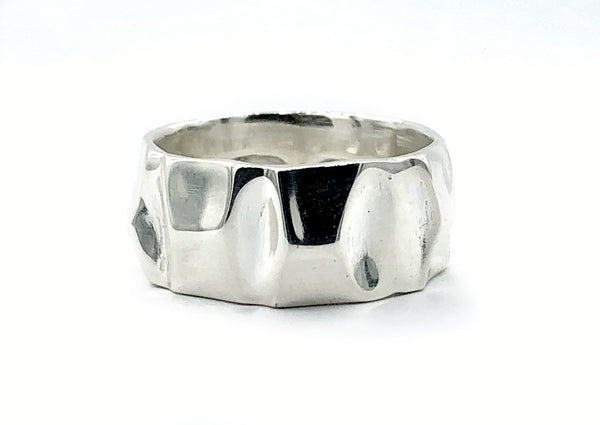 Men's silver ring, mountain ring 