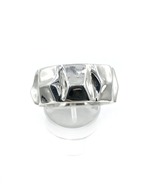 Men's silver ring, mountain ring 