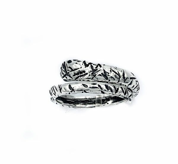 spiral ring, snake ring, silver ring, adjustable silver ring, modern silver ring 